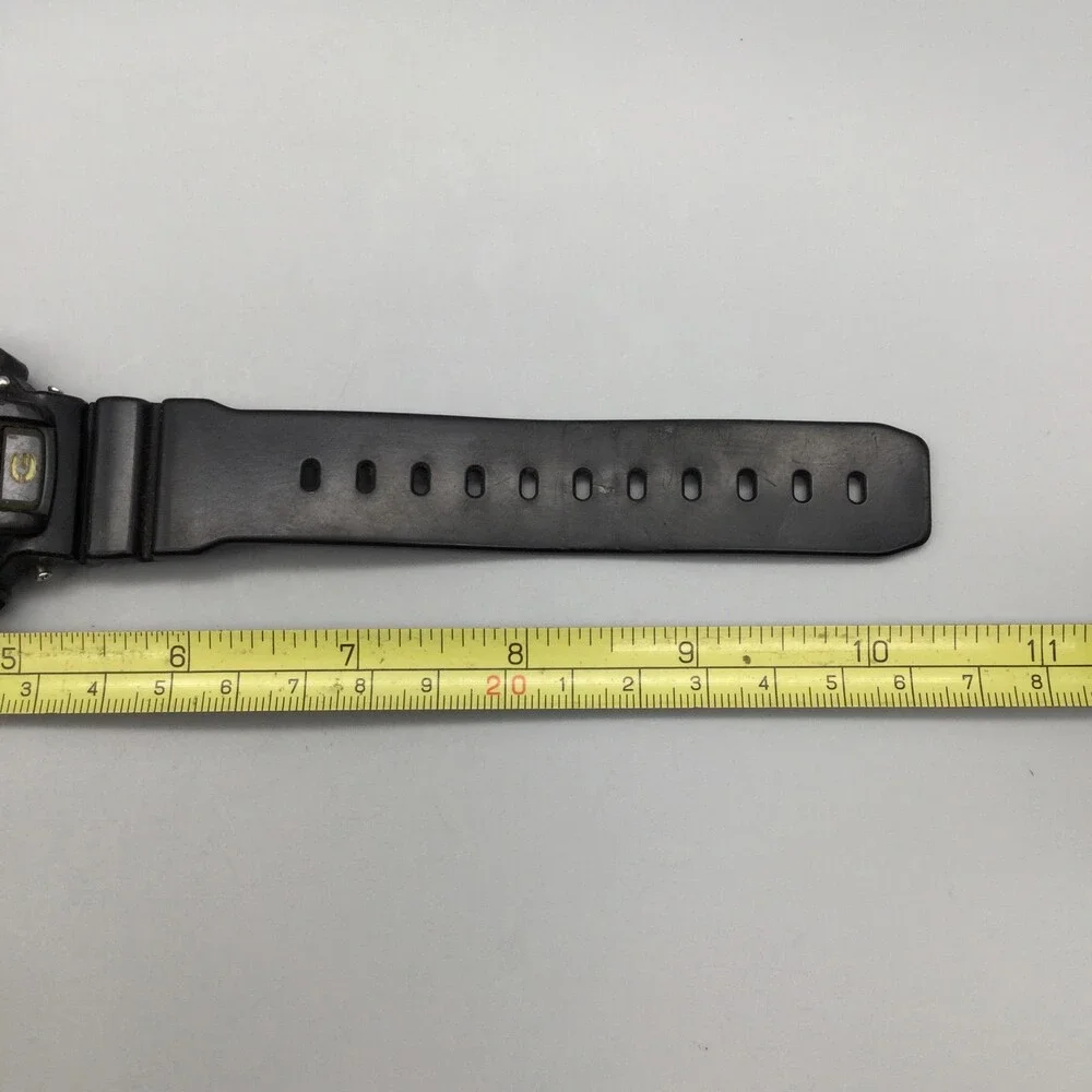 Casio G-Shock DW-9025 Mens Watch 44mm Gray Digital Black Resin Sport New Battery